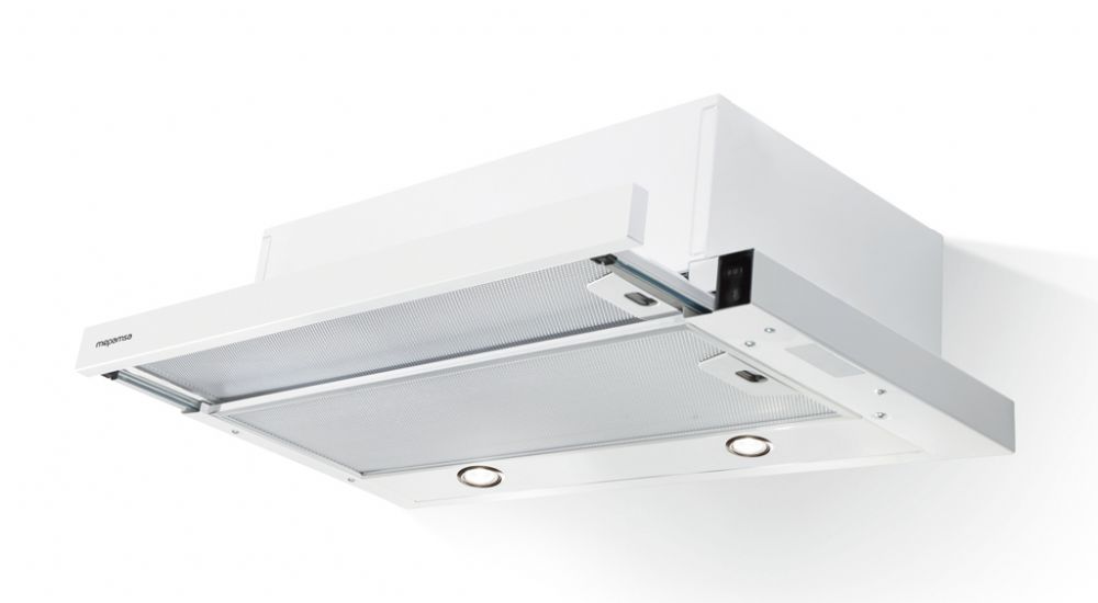 CAMPANA TELESCÓPICA MEPAMSA SUPERLINE GLASS 60 BLANCA